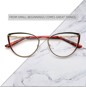 Myopia Women's Glasses Optical Retro Prescription Glasses Grade Female Reading Glasses Cat Eye Eyeglass Frames Brand NEW YINSQER