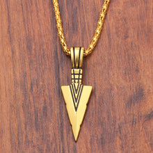 Load image into Gallery viewer, New Fashion Arrow Necklace for Men Black Metal Punk POP Cross Pendant Necklace Trendy Simple Chain Jewelry Gift collar hombre