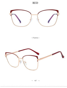 2022 Metal Square Anti-blue Glasses Frame Women Vintage Transparent Eyeglasses Female Spectacles Oculos Feminino