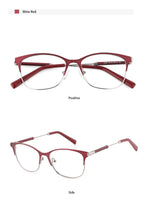 Load image into Gallery viewer, Vintage Square Women&#39;s glasses frames Myopia Man Glasses Prescription Ladies Spectacles Clear Female Optical Eyeglasses Metal