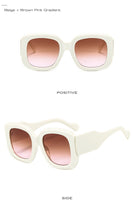 Load image into Gallery viewer, Fashion Oversized Square Sunglasses Women Vintage Gradient Eyewear Men Trending Green Purple Sun Glasses Shades UV400