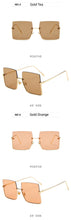 Load image into Gallery viewer, 2022 New Fashion Lady Oversize Half Frame Metal Square Sunglasses Women Luxury Eyewear oculos de sol feminino Sun Glasses UV400