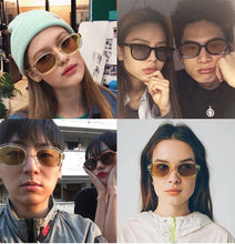Load image into Gallery viewer, Oval Orange Yellow Frame Sunglasses Women Men Metal Hinge Red Tan Pink Lens UV400 Protection Model Style Sexy Ladies Eyewear
