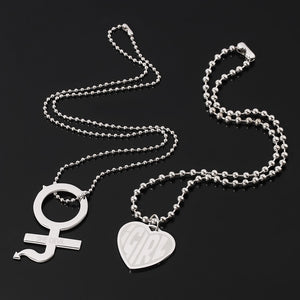 necklace she devil Women Igirl Heart Pendant Necklace Stainless Steel Harajuku Female Gothic Streetwear Chain Necklace