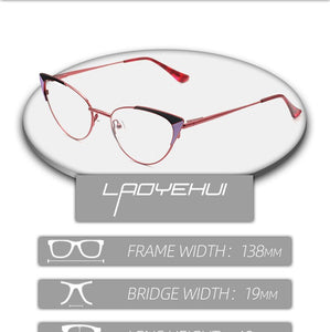 Cat Eye Women's Eyeglasses With Frames Luxury Female Fake Glasses Without Diopters Optical Prescription Eyewear Fashion Brand