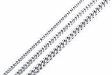 Carica l&#39;immagine nel visualizzatore di Gallery, CUBAN LINK 3 TO 7 MM  STAINLESS STEEL NECKLACE FOR MEN CHOKER JEWELRY