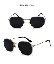 Load image into Gallery viewer, Hexagon Men Women Sunglasses Square Polygon Sun Glasses Brand Designer Retro Shades Metal Frame Eyewear TOP UV400 de sol hombre