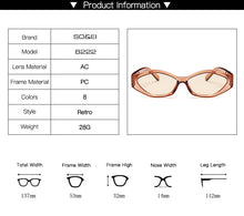 Load image into Gallery viewer, Retro Small Frame Polygon Cat Eyes Women Sunglasses Brand Designer Fashion Cheetah Decoration Ladies Sun Glasses UV400