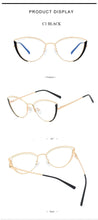 Load image into Gallery viewer, Fashion Vintage Metal Anti-blue Glasses Frame Women Brand Designer Transparent Eyeglasses Female Spectacles Oculos Feminino