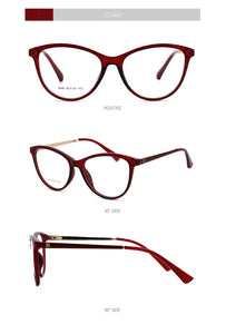 Retro Women Cateye Glasses Frame Fashion Optical Eyewear Female Vintage Mypoia Prescription Glasses Cute Spectacles