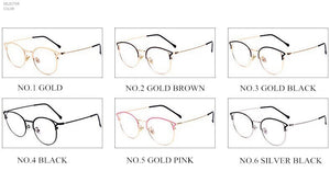 Anti Blue Light Glasses Frame Cat Eye Eyeglasses Frames Women Computer Protection Eyewear Optical Spectacles Myopia Frame
