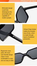 Load image into Gallery viewer, Black Square Oversized Sunglasses Women Big Frame Colorful Sun Glasses Female Mirror Oculos Unisex Gradient Hip Hop Shades