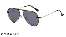 Load image into Gallery viewer, metal clip on aviation sunglasses small size optical glasses frame with magnetic removable polarized sun glasses lens 3042