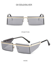 Carica l'immagine nel visualizzatore di Gallery, New Small Rimless Sunglasses Women Fashion Punk Square Sunglasses Men Eyewear Retro Rectangle Glasses For Female Shades UV400