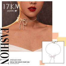 Load image into Gallery viewer, Flower Pearl Necklaces For Women Party Bow Knot Pendant Necklace Fashion Choker Elegant Flower Jewelry Gifts 2020