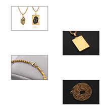 Load image into Gallery viewer, Gothic Punk Style Puzzel Paard Anatomical Heart Necklace For Men Fashion Gold Color Jewelry Party Couple Wedding Gifts VIP Link