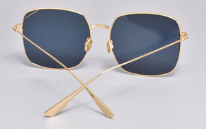 High Quality Luxury Brand Design Stellaire Sunglasses Metal Square Frames Nylon UV400 Lens Sunglasses Women Men With Case