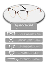 Load image into Gallery viewer, Cat Eye Women&#39;s Computer Glasses Female Eyeglasses Frames For Women Spectacles Ladies Round Decorative Prescription Glasses NEW