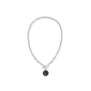 Minimalist Casual Neck Chain Necklaces for Women Round Marble Pendants Hiphop Female Fashion Jewelry Necklace Naszyjnik