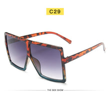 Load image into Gallery viewer, New Square Sunglasses Women Sun Glasses Female Eyewear Eyeglasses Plastic Frame Clear Lens UV400 Shade Fashion Driving