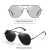【HAILSTER】 Men's Disourable and Polarized Sunglasses , Polygon Frame Glasses P8692