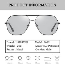 Load image into Gallery viewer, 【HAILSTER】 Men&#39;s Disourable and Polarized Sunglasses , Polygon Frame Glasses P8692