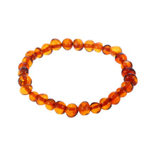 Load image into Gallery viewer, 16 Styles Natural Amber Bracelets for Baby Adult Elastic Jewelry Gifts Baltic Amber Beads Women Stretch Bijoux Pulsera