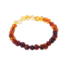 Load image into Gallery viewer, 16 Styles Natural Amber Bracelets for Baby Adult Elastic Jewelry Gifts Baltic Amber Beads Women Stretch Bijoux Pulsera