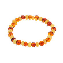 Load image into Gallery viewer, 16 Styles Natural Amber Bracelets for Baby Adult Elastic Jewelry Gifts Baltic Amber Beads Women Stretch Bijoux Pulsera