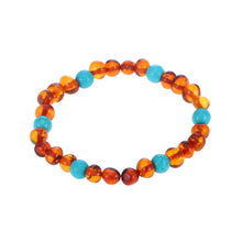 Load image into Gallery viewer, 16 Styles Natural Amber Bracelets for Baby Adult Elastic Jewelry Gifts Baltic Amber Beads Women Stretch Bijoux Pulsera