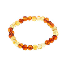 Load image into Gallery viewer, 16 Styles Natural Amber Bracelets for Baby Adult Elastic Jewelry Gifts Baltic Amber Beads Women Stretch Bijoux Pulsera