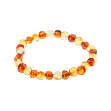 Load image into Gallery viewer, 16 Styles Natural Amber Bracelets for Baby Adult Elastic Jewelry Gifts Baltic Amber Beads Women Stretch Bijoux Pulsera
