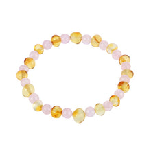 Load image into Gallery viewer, 16 Styles Natural Amber Bracelets for Baby Adult Elastic Jewelry Gifts Baltic Amber Beads Women Stretch Bijoux Pulsera