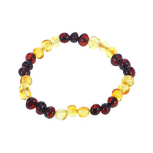 Load image into Gallery viewer, 16 Styles Natural Amber Bracelets for Baby Adult Elastic Jewelry Gifts Baltic Amber Beads Women Stretch Bijoux Pulsera