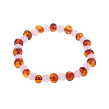 Load image into Gallery viewer, 16 Styles Natural Amber Bracelets for Baby Adult Elastic Jewelry Gifts Baltic Amber Beads Women Stretch Bijoux Pulsera