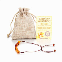 Load image into Gallery viewer, 9 New Natural Amber Bracelets for Baby Women Turquiose Amethyst Strand Baltic Amber Beads Bracelet Handmade Baby Jewelry
