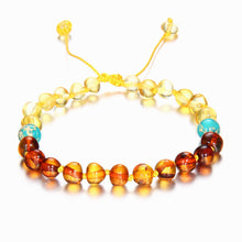 Carica l'immagine nel visualizzatore di Gallery, Baby Adult Amber Bracelet Anklet Best Natural Jewelry Gifts for Women Ladies Girls Handmade Multi Color Strand Bijoux