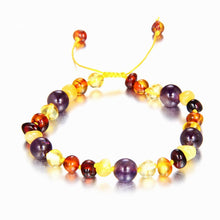 Carica l'immagine nel visualizzatore di Gallery, Baby Adult Amber Bracelet Anklet Best Natural Jewelry Gifts for Women Ladies Girls Handmade Multi Color Strand Bijoux