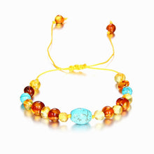 Carica l'immagine nel visualizzatore di Gallery, Baby Adult Amber Bracelet Anklet Best Natural Jewelry Gifts for Women Ladies Girls Handmade Multi Color Strand Bijoux
