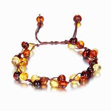 Carica l'immagine nel visualizzatore di Gallery, Baby Adult Amber Bracelet Anklet Best Natural Jewelry Gifts for Women Ladies Girls Handmade Multi Color Strand Bijoux