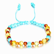 Carica l'immagine nel visualizzatore di Gallery, Baby Adult Amber Bracelet Anklet Best Natural Jewelry Gifts for Women Ladies Girls Handmade Multi Color Strand Bijoux