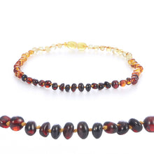 Carica l'immagine nel visualizzatore di Gallery, Baby Amber Bracelets Handmade Jewelry Original Baltic Ambar Beads Strand Anklets Pulseras for Kids Adults Women Girls