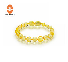 Carica l'immagine nel visualizzatore di Gallery, Baby Amber Bracelets Handmade Jewelry Original Baltic Ambar Beads Strand Anklets Pulseras for Kids Adults Women Girls