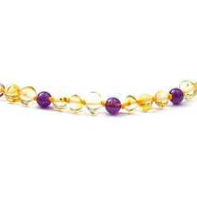 Carica l'immagine nel visualizzatore di Gallery, Customizable Amber Bracelets with Natural Rose Quartz Original Jewelry for Adult Baby Anklets Fancy Baltic Amber Gift