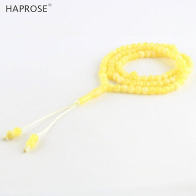 Braccialetti gialli Tesi Ramadan Collana tasbih musulmana islamica Allah Accessori a forma di vaso Collana con braccialetto da 99 perline 