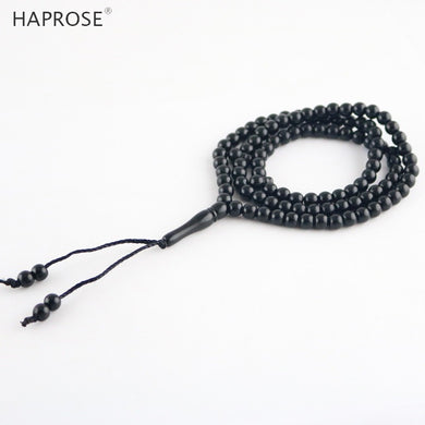 Tesi black bracelets Islamic Muslim tasbih Allah Vase Shape Accessories bracelet 99 beads tassel necklace gift
