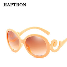 Load image into Gallery viewer, HAPTRON Big Oval Sunglasses Women Vintage Gradient Brand Designer Sun Glasses Retro 90s Ladies Oculos De Sol Black White Red