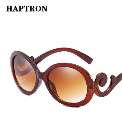 HAPTRON Grandi occhiali da sole ovali Donna Vintage Gradient Designer di marca Occhiali da sole Retro anni '90 Ladies Oculos De Sol Nero Bianco Rosso 