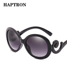 Load image into Gallery viewer, HAPTRON Big Oval Sunglasses Women Vintage Gradient Brand Designer Sun Glasses Retro 90s Ladies Oculos De Sol Black White Red