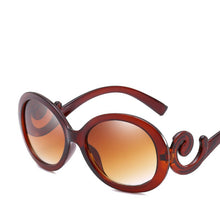 Load image into Gallery viewer, HAPTRON Big Oval Sunglasses Women Vintage Gradient Brand Designer Sun Glasses Retro 90s Ladies Oculos De Sol Black White Red